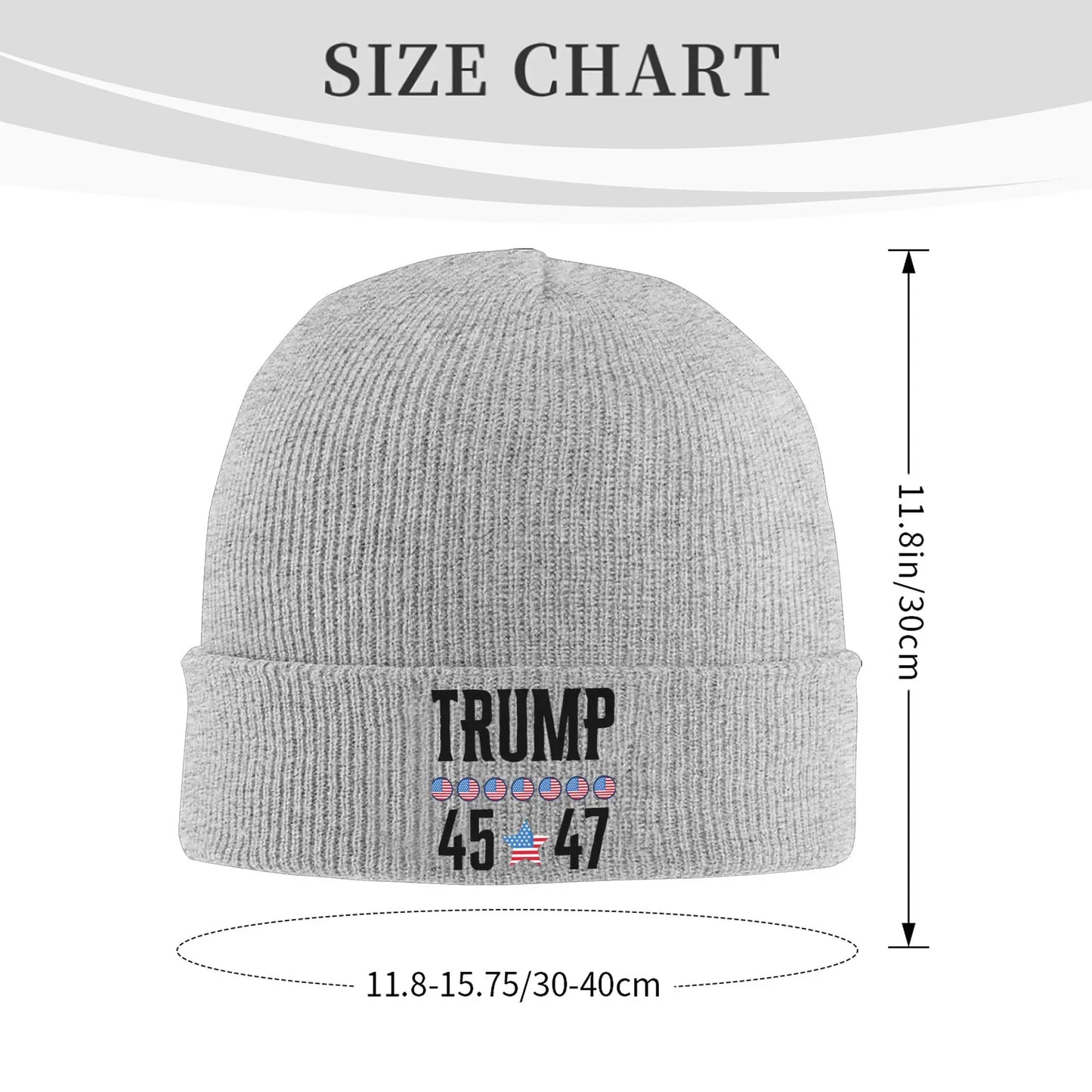 45 47 Trump 2024 Autumn Winter Beanie Knit Hat