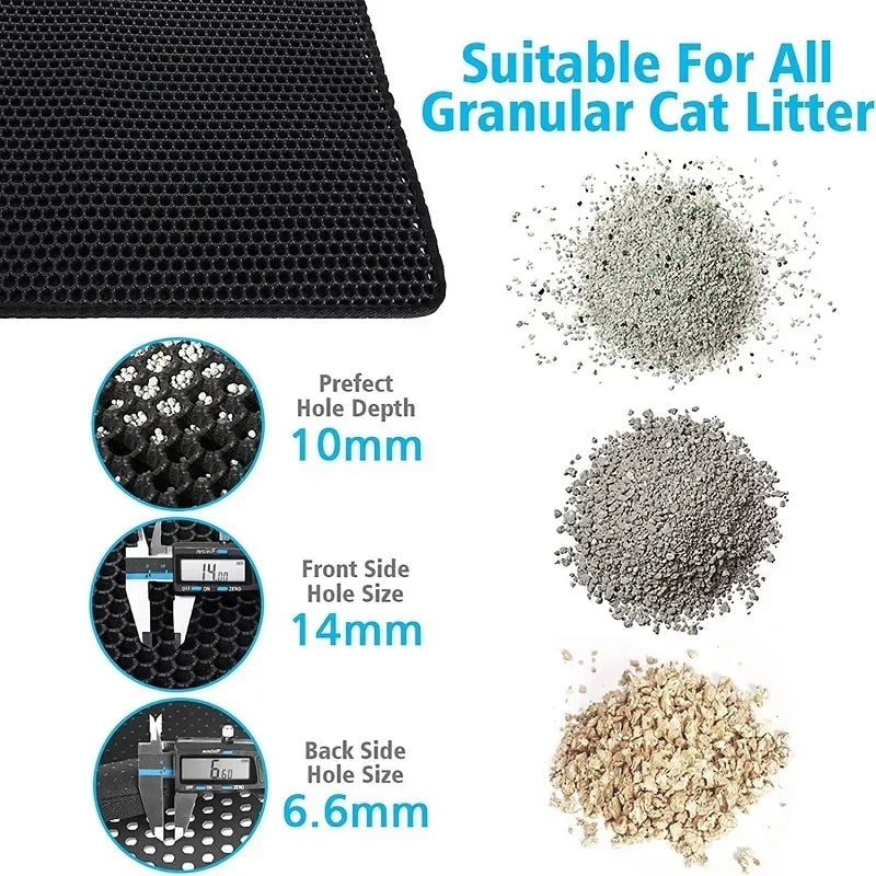 Cat Litter Mat Waterproof Double Layer