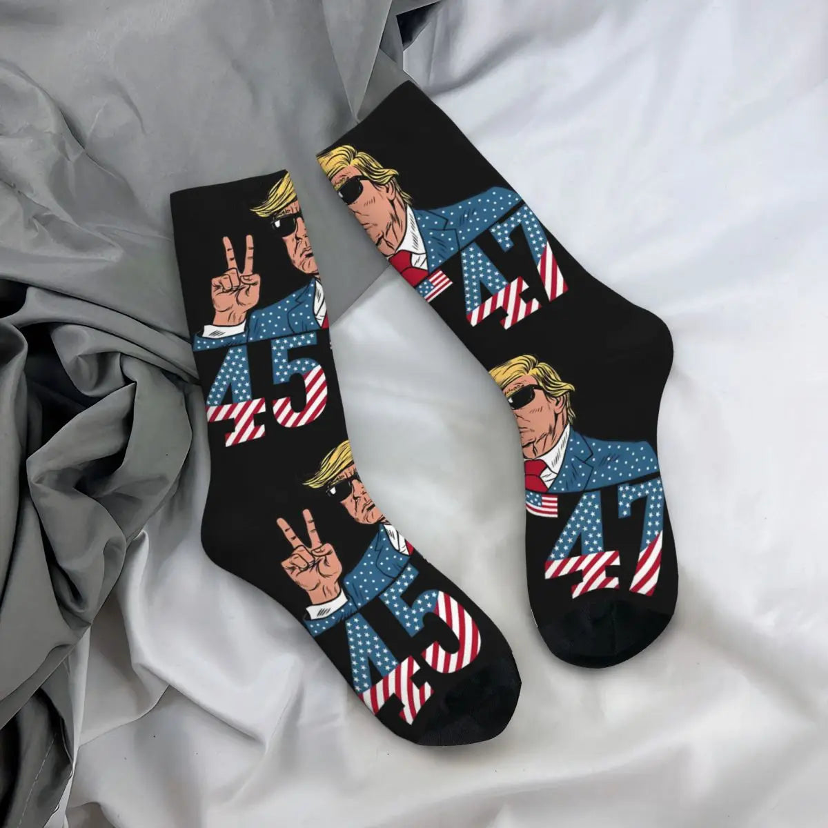 Donald Trump 45 47 Christmas and other Socks