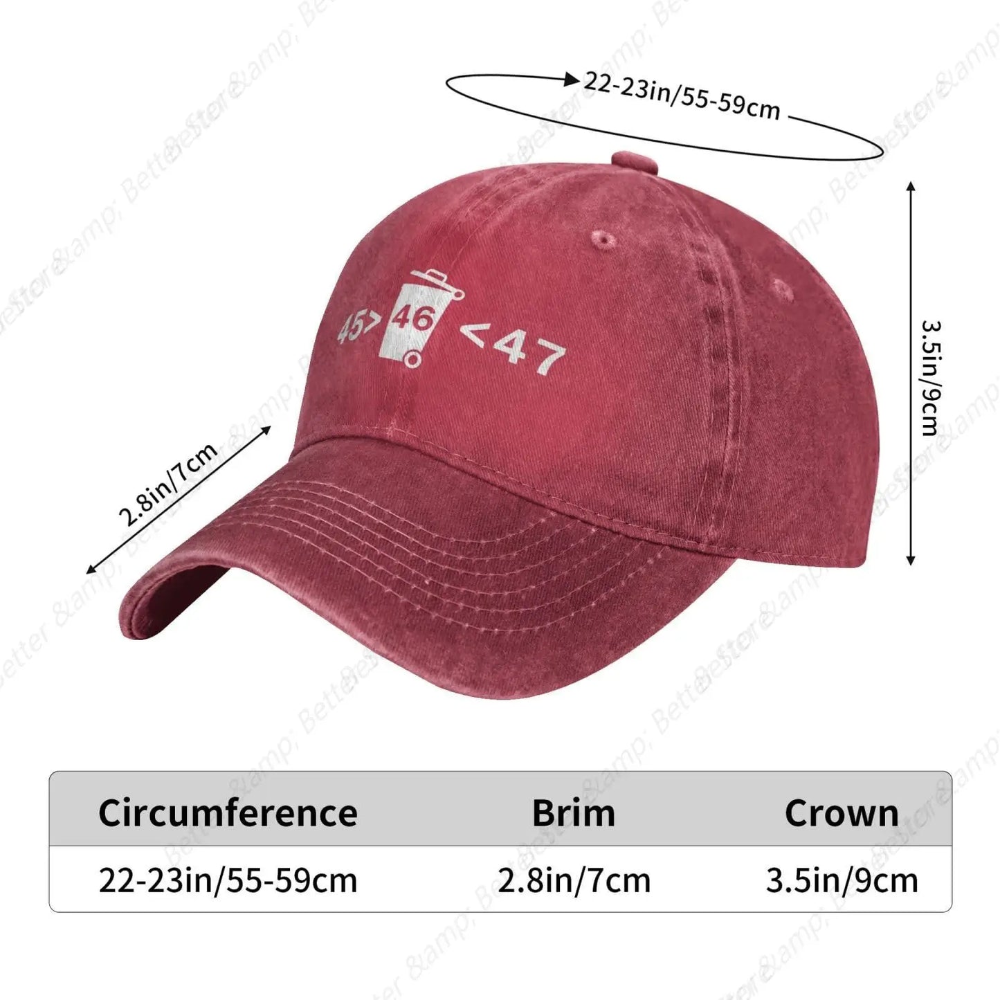 45 47 Trump 2024 Baseball Cap