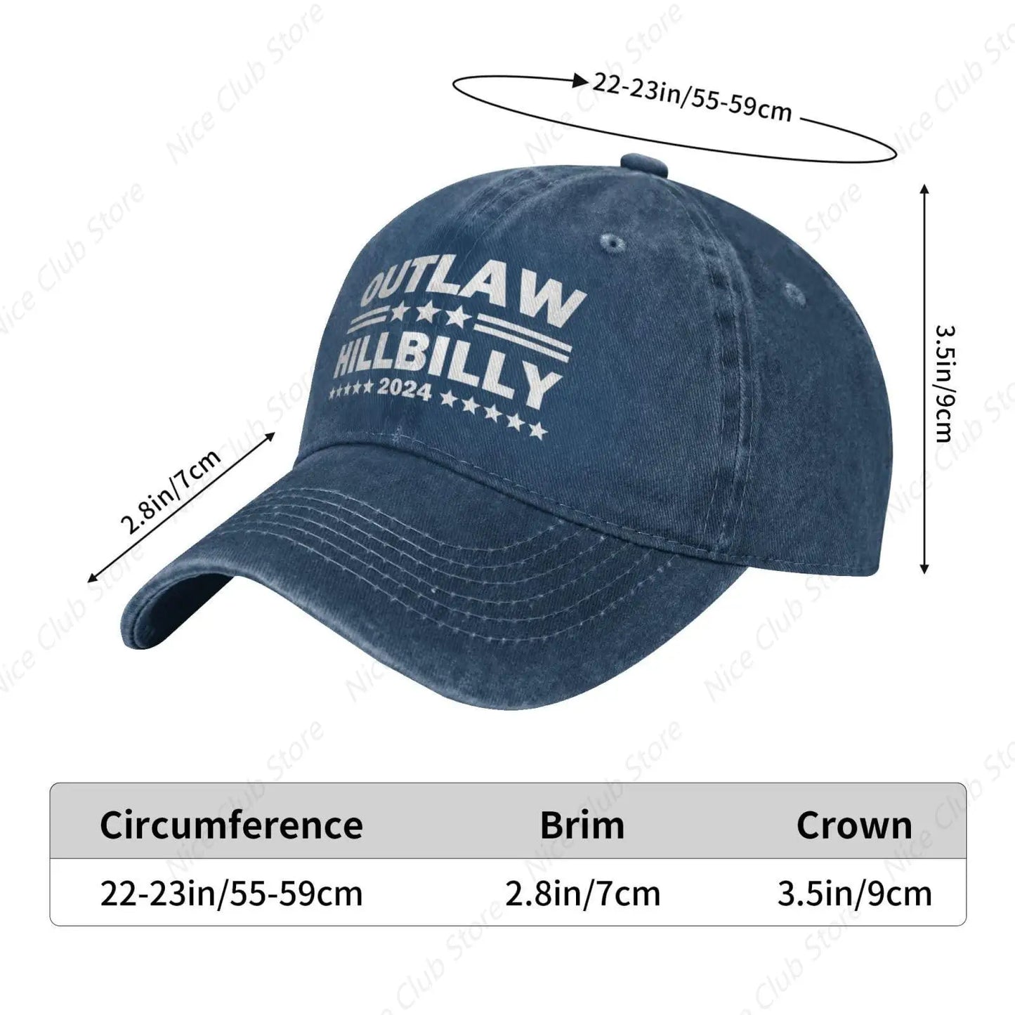 Outlaw Hillbilly 2024 Denim Cap