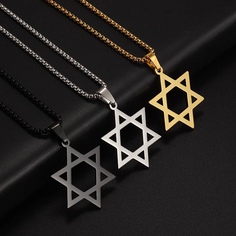 Men's Magen David and Jewish Pendants Assorted Stars, Lions, Gems and more