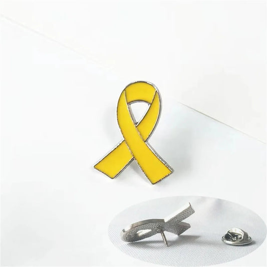 Yellow Ribbon Enamel Pin