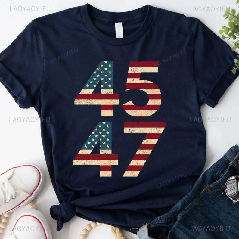 45 47 Trump 2024 Vintage Tee