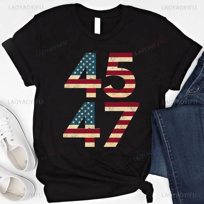 45 47 Trump 2024 Vintage Tee