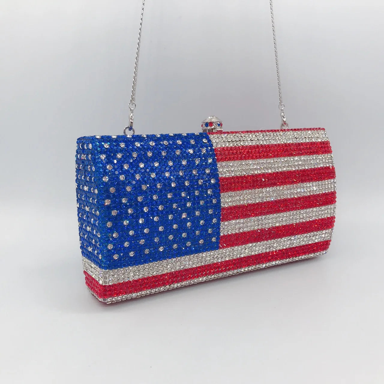 American Flag Rhinestone Purse