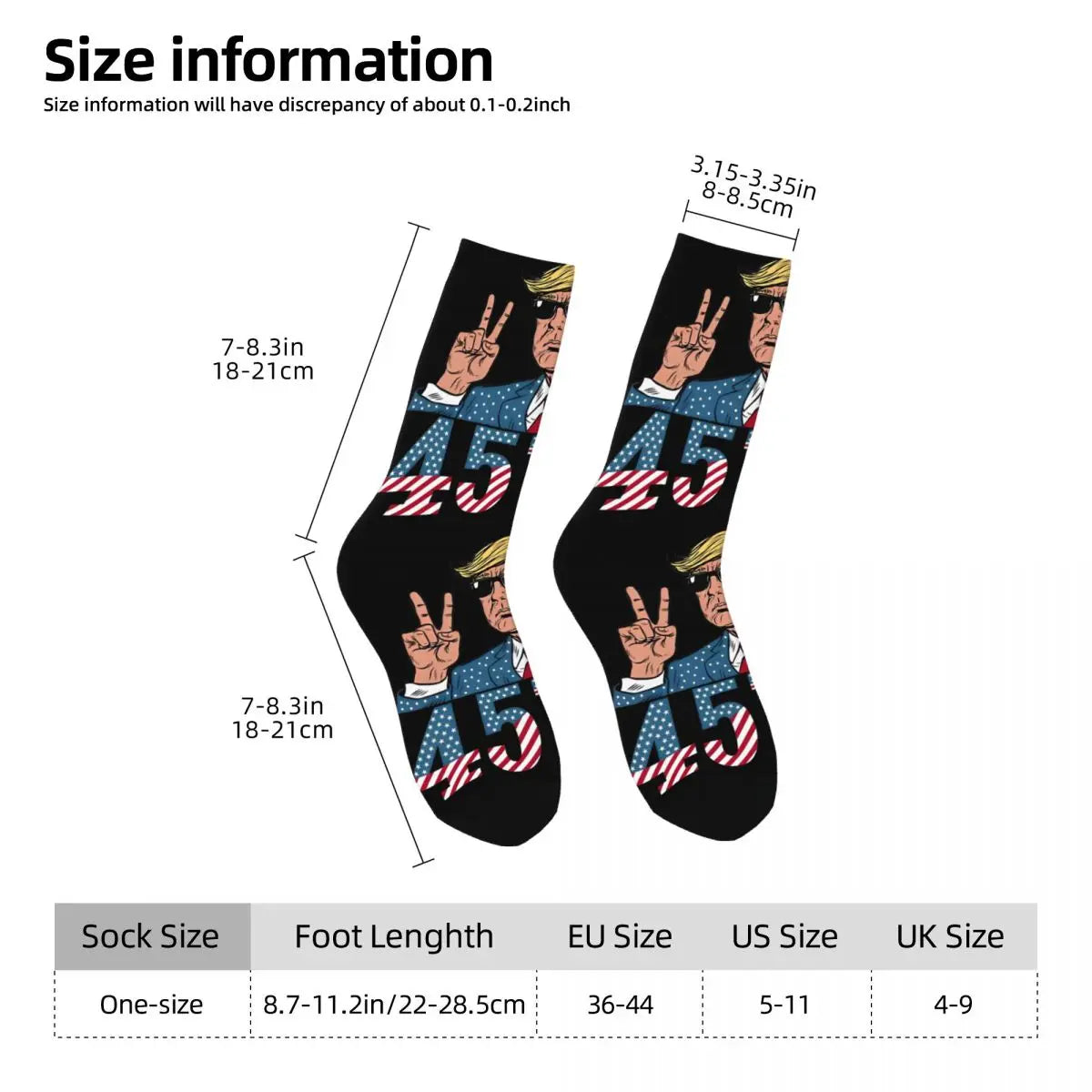 Donald Trump 45 47 Christmas and other Socks