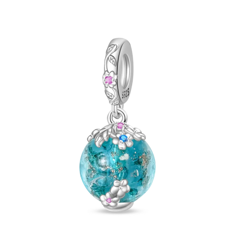 Luminous Ocean Series 925 Silver Turtle Charm